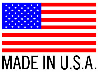 USA flag with the words MADE IN THE USA underneath it