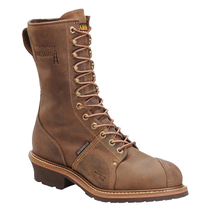 square toe lineman boots